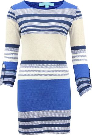 Melissa Odabash Striped Dress in Blue Viscose