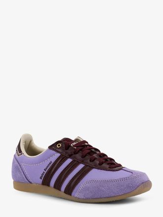 adidas Womens Nylon Sneakers With Suede Inserts Purple Pelle-Nylon Trainers Pelle/nylon