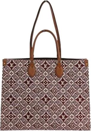 Louis Vuitton Pre-owned On The Go GM Monogram 2way Tote Bag - Dames - Vintage Shopper - Rood - ONE Size - Vintage