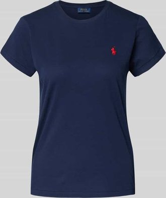 Polo Ralph Lauren T-Shirt mit Logo-Stitching in Blau, Größe XL