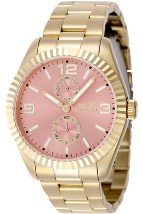 Invicta Specialty 49531 Heren Horloge - Quartz Uurwerk - Roestvrij Staal met rosegouden Wijzerplaat - 43mm