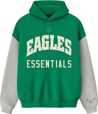 Fear of God x NFL FW25 Eagles Sport Hoodie Golf Green Concrete Heather 192NF256415F