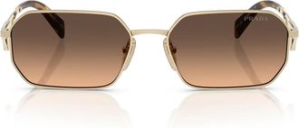Prada Sunglasses Pra51 S Zvn50 C Gold/Brown Gradient Unisex