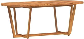 vidaXL Garden Dining Table Oval 200x90x75 cm Solid Wood Acacia vidaXL
