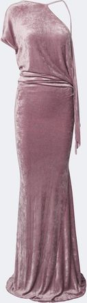 Rick Owens Vestido de fiesta Lilies Tungsten de terciopelo