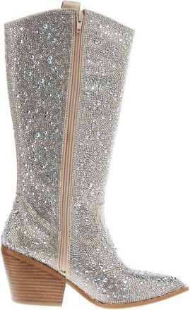Corkys Footwear Womens Glitzy Boot In Clear Rhinestone