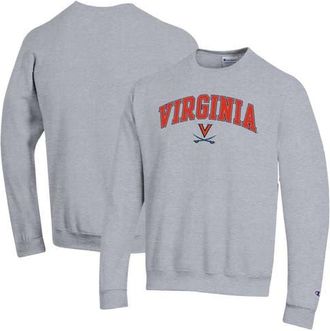 Champion Mens Champion Heather Gray Virginia Cavaliers Arch Over Logo Pullover Sweatshirt at Nordstrom, Size Xx-Large