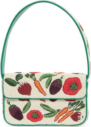 Staud Tommy Beaded Shoulder Bag in Crudite at Nordstrom
