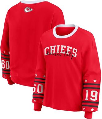 WEAR by Erin Andrews Womens WEAR by Erin Andrews Red Kansas City Chiefs Plus Size Sport Long-Sleeve T-Shirt at Nordstrom, Size 2X
