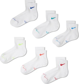 Nike Unisex Everyday Elevated Ankle Socks (6 Pairs) in Multicolor | HQ8031-906