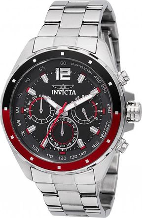 Invicta Speedway Chronograph GMT Quartz Black Dial Mens Watch 49361