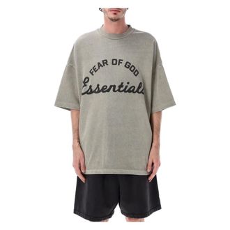 Fear of God T-Shirts, male, Gray, Size: XL Training 90s Short Sleeve Tee