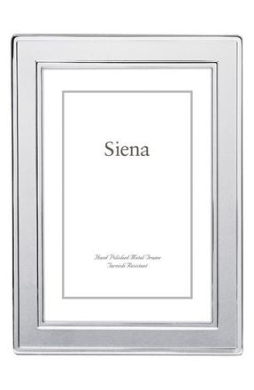 Siena My Balconia Double Border 8 x 10-Inch Picture Frame in Silver at Nordstrom, Size 8X10