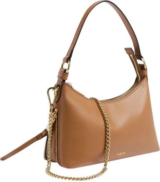 Lancel Zip Baby Hobo Bag - Dames - Schoudertassen - Bruin - ONE Size - Leer - Tassen