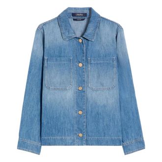 Max Mara Denim Jackets, female, Blue, Size: M Galan Jacket