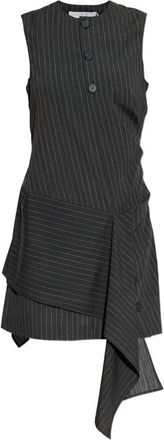 Iro Klea Pinstripe Layered Mini Dress