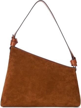 Staud Dani Leather Shoulder Bag in Tabac at Nordstrom