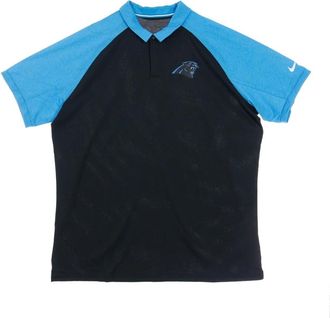 Nike NFL Logo Raglan Polo - Heren - Fitness - Zwart - XL - Polyester - Fitness