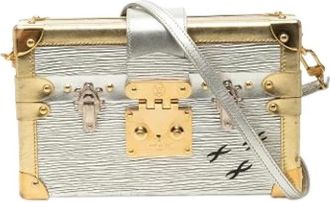 Louis Vuitton Pre-owned Petite Malle - unisex - Vintage Schoudertas - Grijs - ONE Size - Leer - Vintage