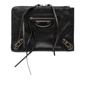 Balenciaga Pre-owned Balenciaga Goatskin Motocross Classic Metallic Edge Clutch Ladies U770KP0TD8CE5RJQ