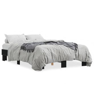 Berkfield Home Bed Frame without Mattress Black 120x200 cm | Size: Small Double