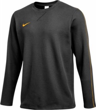 Nike Mens Coaches Crew Top In Black/sundown