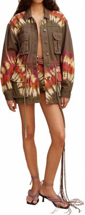 Alemais Marilyn Denim Jacket In Multi