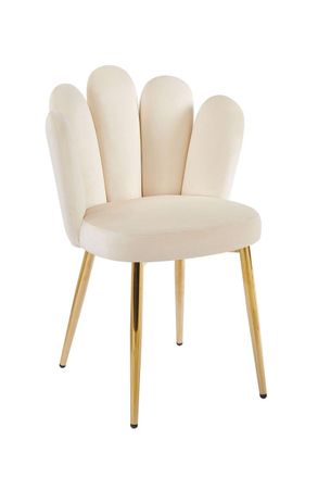 Regalos Miguel Sillas Comedor - Silla Kelya Golden Terciopelo - Beige
