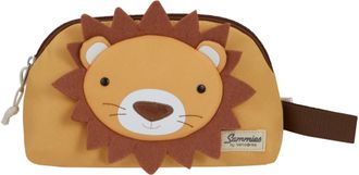 Samsonite Kulturbeutel SAMSONITE Happy Sammies ECO, Lion Lester, Damen, Gr. B/H/T: 23,5cm x 18cm x 9cm, gelb, Polyester, Taschen Kulturbeutel, Reiseetui Waschta