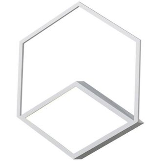 Mantra Inspired Mantra Kubick L&aacute;mpara De Techo/pared Regulable, Led De 48 W, 3000 K, 2700 Lm, Blanca, 3 A&ntilde;os De Garant&iacute;a