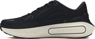 Under Armour Unisex-Adult Phantom 4 Luxe Sneakers, (001) Black White Quartz Anthracite, 9 Women/7.5 Men