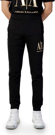 A|X Armani Exchange Zwarte Katoenen Joggers (Trainingsbroeken)
