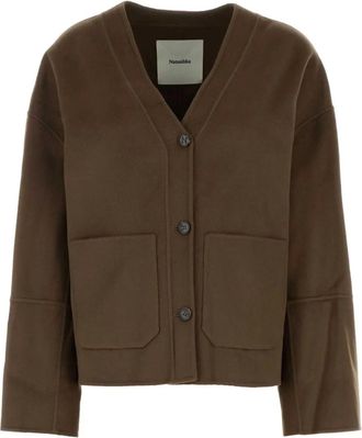 Nanushka Cardigan Dodie - Marrone