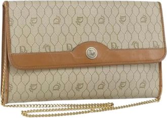 Dior Pre-owned Clutches, female, Beige, Size: ONE SIZE Pre-owned Vintage Shoulder Bag