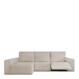 Eysa Funda de sof&aacute; chaise relax biel&aacute;stica izquierda lino 250 - 360 cm