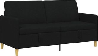 vidaXL Sof&aacute; Con Almacenamiento Negro 172 X 78 X 87 Cm Poli&eacute;ster Vidaxl