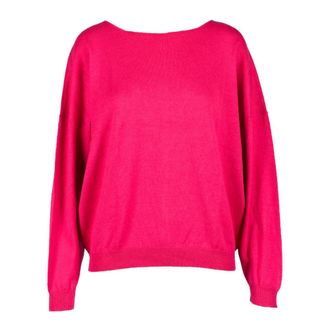 Be You Rondgebreide trui - Dames - Ronde hals truien - Roze - M - Katoen - Truien & Vesten