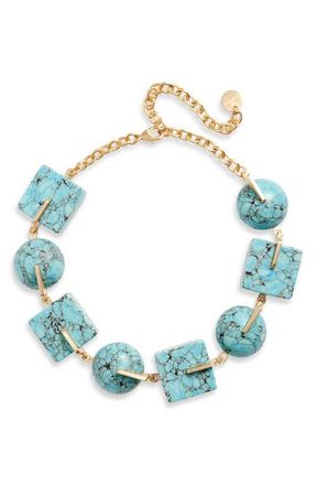 Cult Gaia Laguna Stone Choker Necklace in Ibiza Turquoise at Nordstrom
