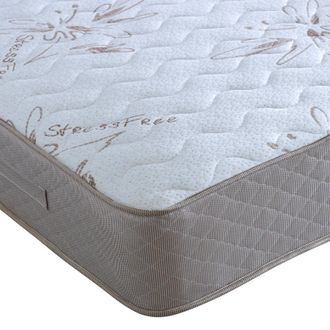 Bedmaster Memory Stressfree Pocket Sprung Memory Foam Mattress in Light Brown | Size: Double
