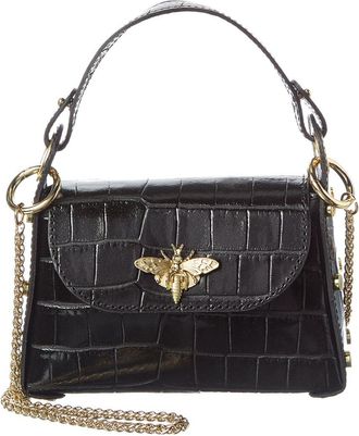 Persaman New York 1222 Croco Leather Satchel