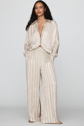 Conditions Apply Imara Satin Wide-Leg Pants