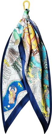 Petit Moments Scarf Keychain in Blue at Nordstrom