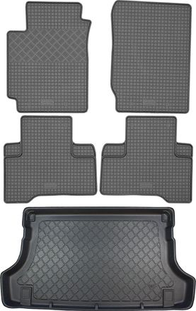 OEM Suzuki Grand Vitara Ii Suv (5 Puertas) De 2005 A Febrero De 2015. Juego De Alfombrillas De Goma Para Coche Y Alfombrilla Para Maletero