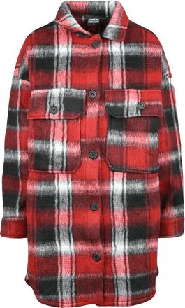 Comme des Fuckdown Black/Red Polyester Acetate Wool Shirt