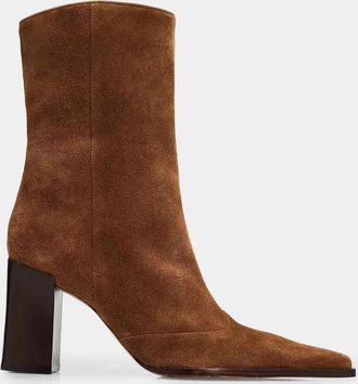 Schutz Raffaela 85MM Suede Ankle Boots