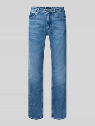 HUGO BOSS Slim Fit Jeans aus Baumwoll-Mix Modell DELAWARE in Royal, Größe 30/32