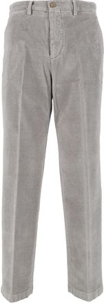 BRIGLIA 1949 Straight-Leg Cropped Corduroy Pants