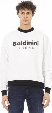 Baldinini White Cotton Men Mens Sweater