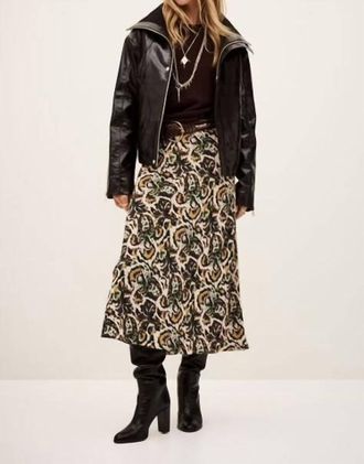 BA&SH Womens Onintia Skirt In Beige