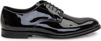 Doucal's Black Leather Lace-up Shoes